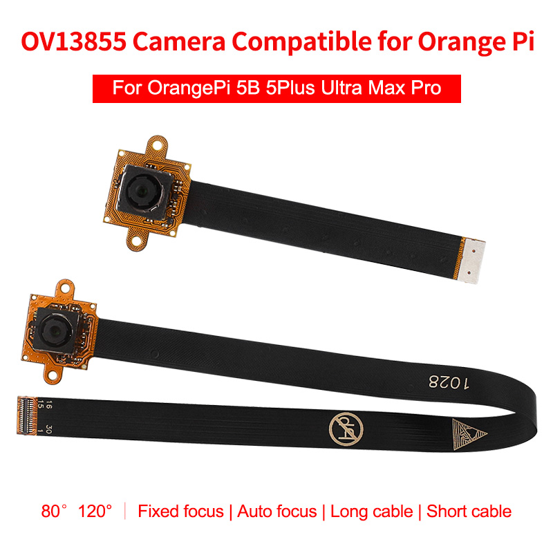 Orange Pi 5 Max Rk3588 - Câmera OV13855 compatível com Orange Pi